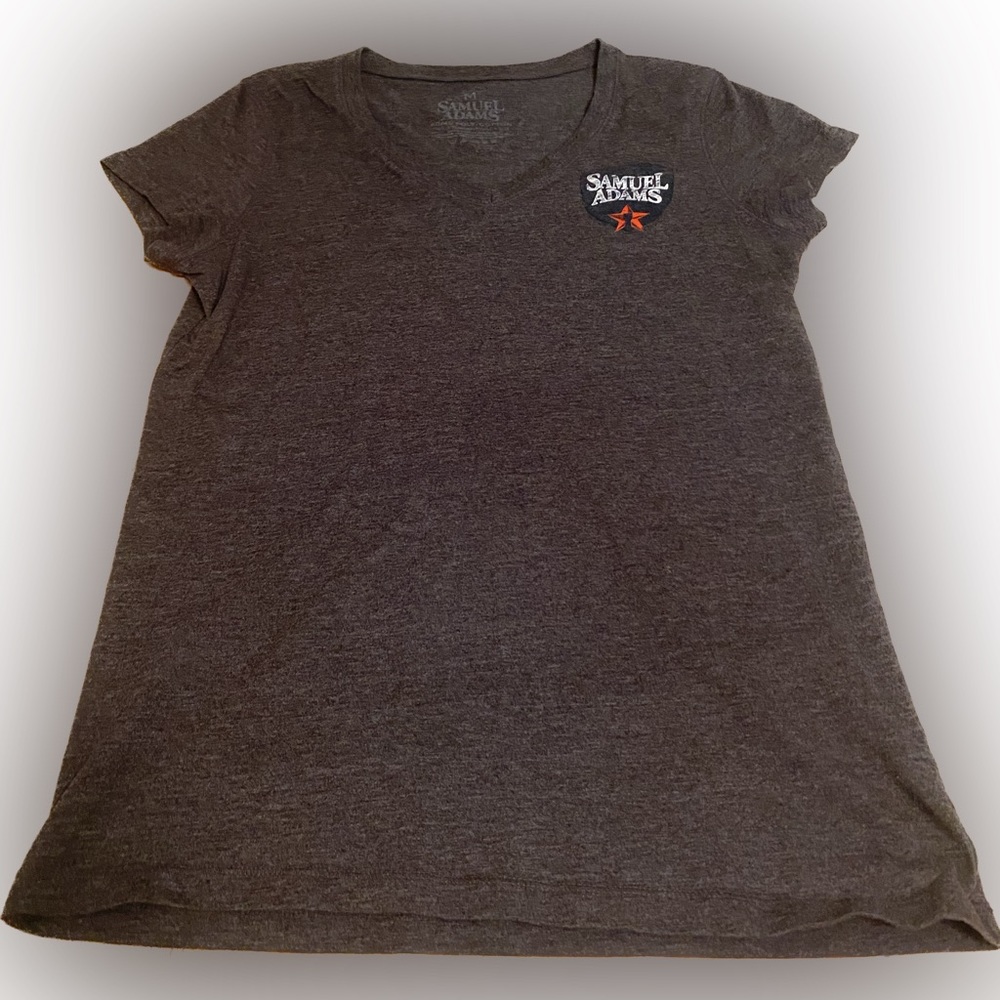 Dark Gray Samuel Adam’s Women’s size medium V-neck Top/Shirt